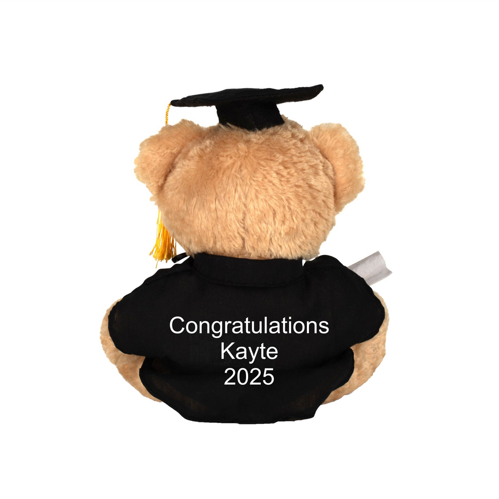Graduation Memory Bear Pattern Graduation Bear - Custom Embroidery To Back | Beary Irresistible