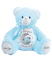 Zippies Teddy Bear Blue Moon & Back