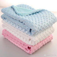 Minky White Pea Blanket