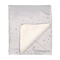 Plush Gold Star Blanket