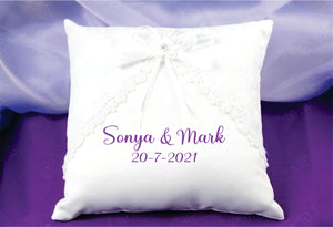 Wedding Ring Pillow Lace